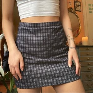 Plaid Mini Skirt